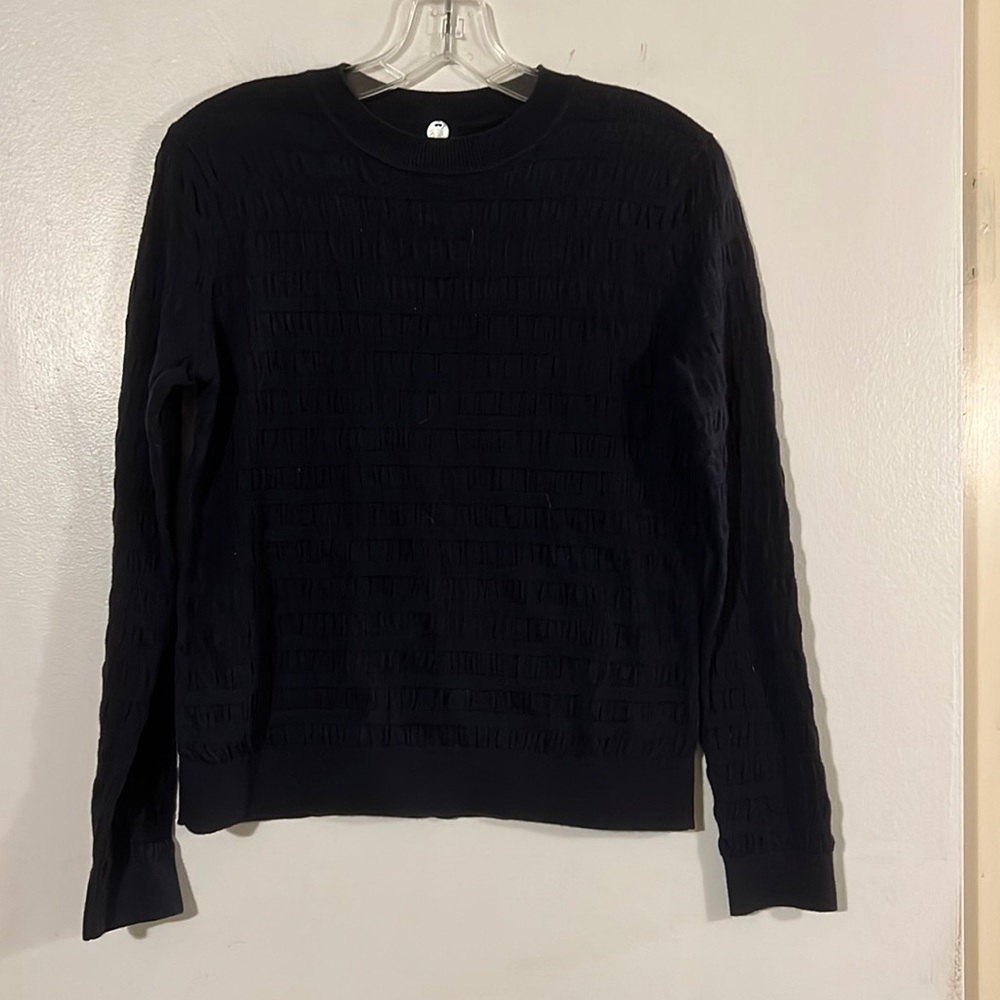 Margaret O’Leary dark blue crew neck sweater